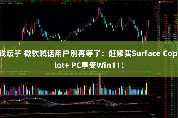 钱坛子 微软喊话用户别再等了：赶紧买Surface Copilot+ PC享受Win11！