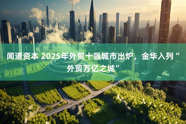 闻道资本 2025年外贸十强城市出炉，金华入列“外贸万亿之城”