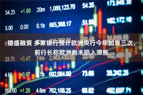 镕盛融资 多家银行预计欧洲央行今年加息三次，前行长称欧洲尚未陷入滞胀