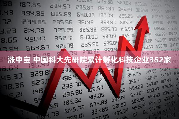 涨中宝 中国科大先研院累计孵化科技企业362家